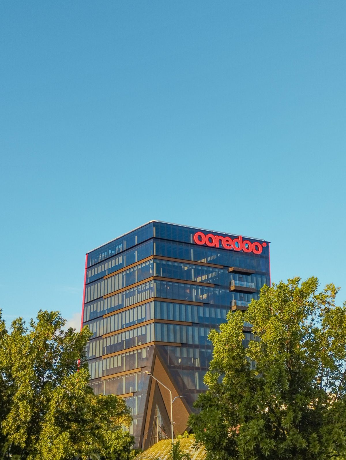 Modern energy-efficient office building